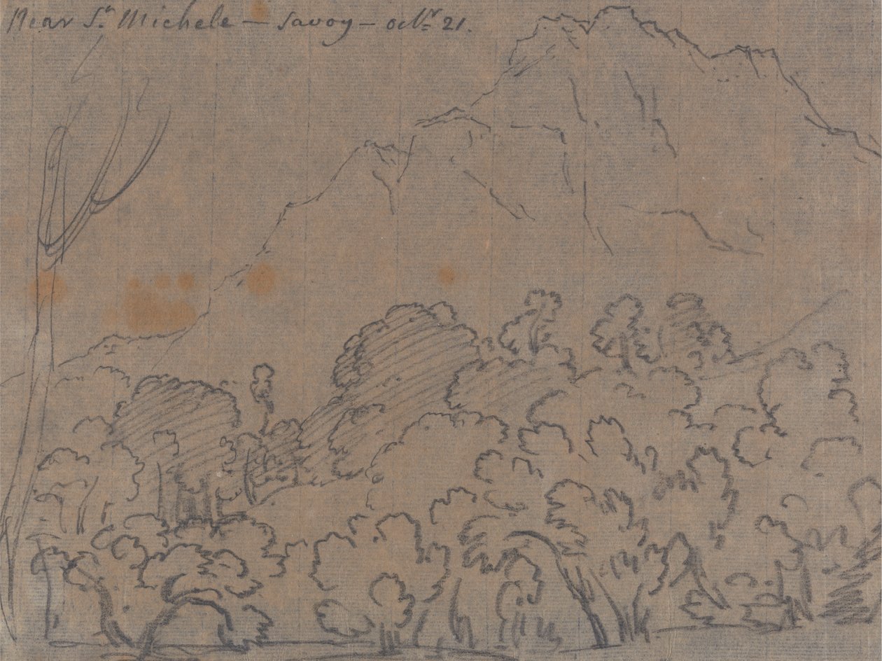 In der Nähe von St. Michele, Savoyen, 21. Oktober von John Robert Cozens