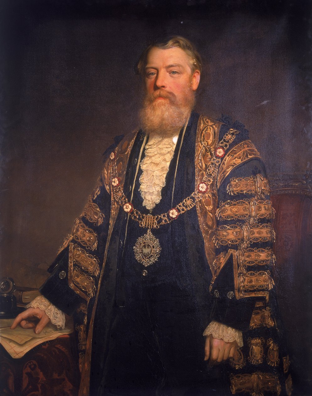 Sir Henry Edmund Knight, 1883 von John Robert Dicksee