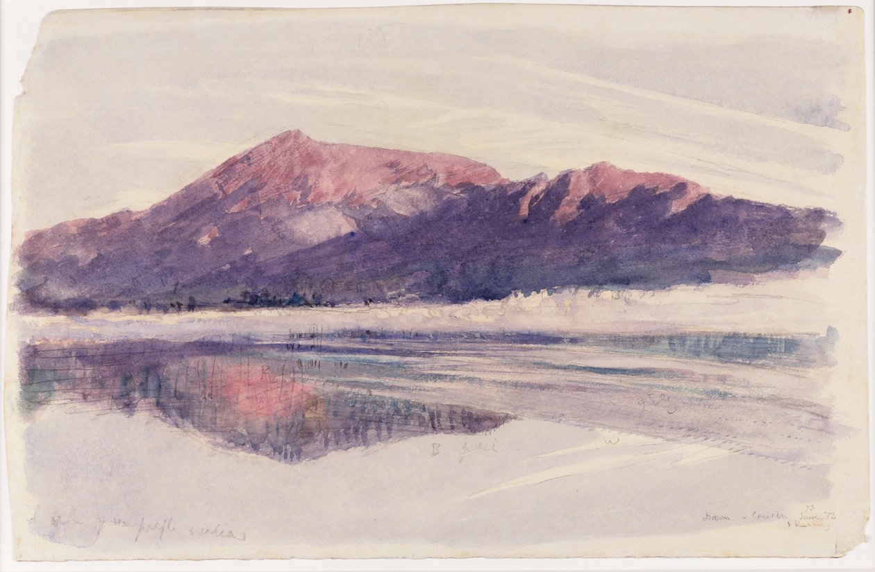 Morgendämmerung Coniston, 1873 von John Ruskin