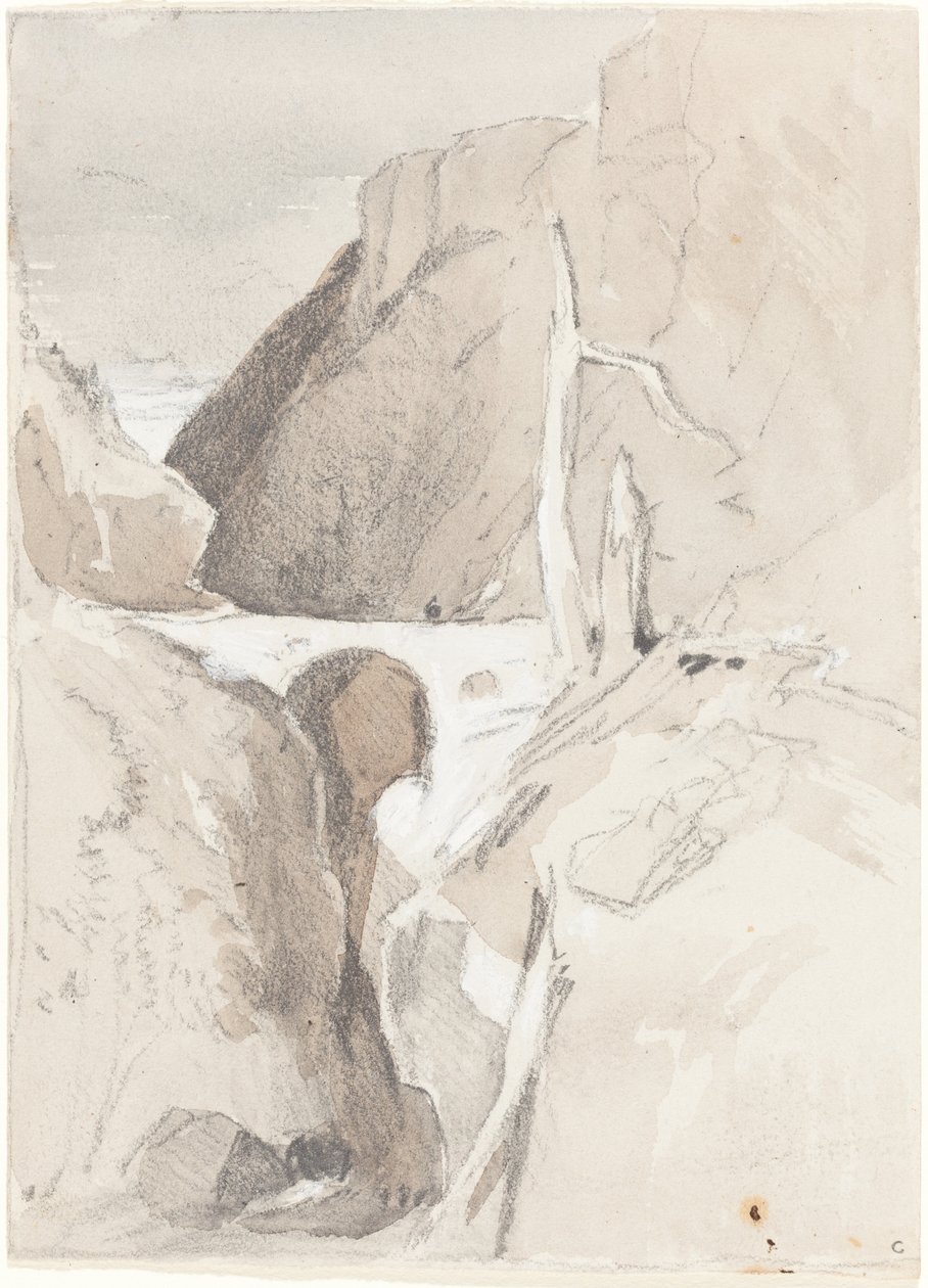 Schlucht mit Baumstümpfen von John Sell Cotman