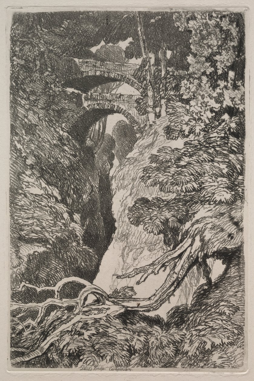 Liber Studiorum: Teufelsbrücke, Cardiganshire von John Sell Cotman