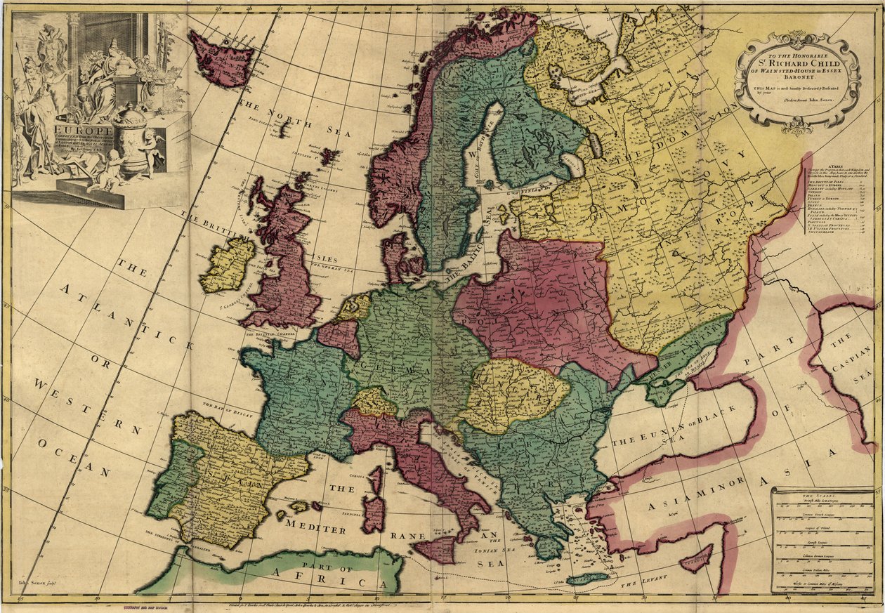 Europa von John Senex