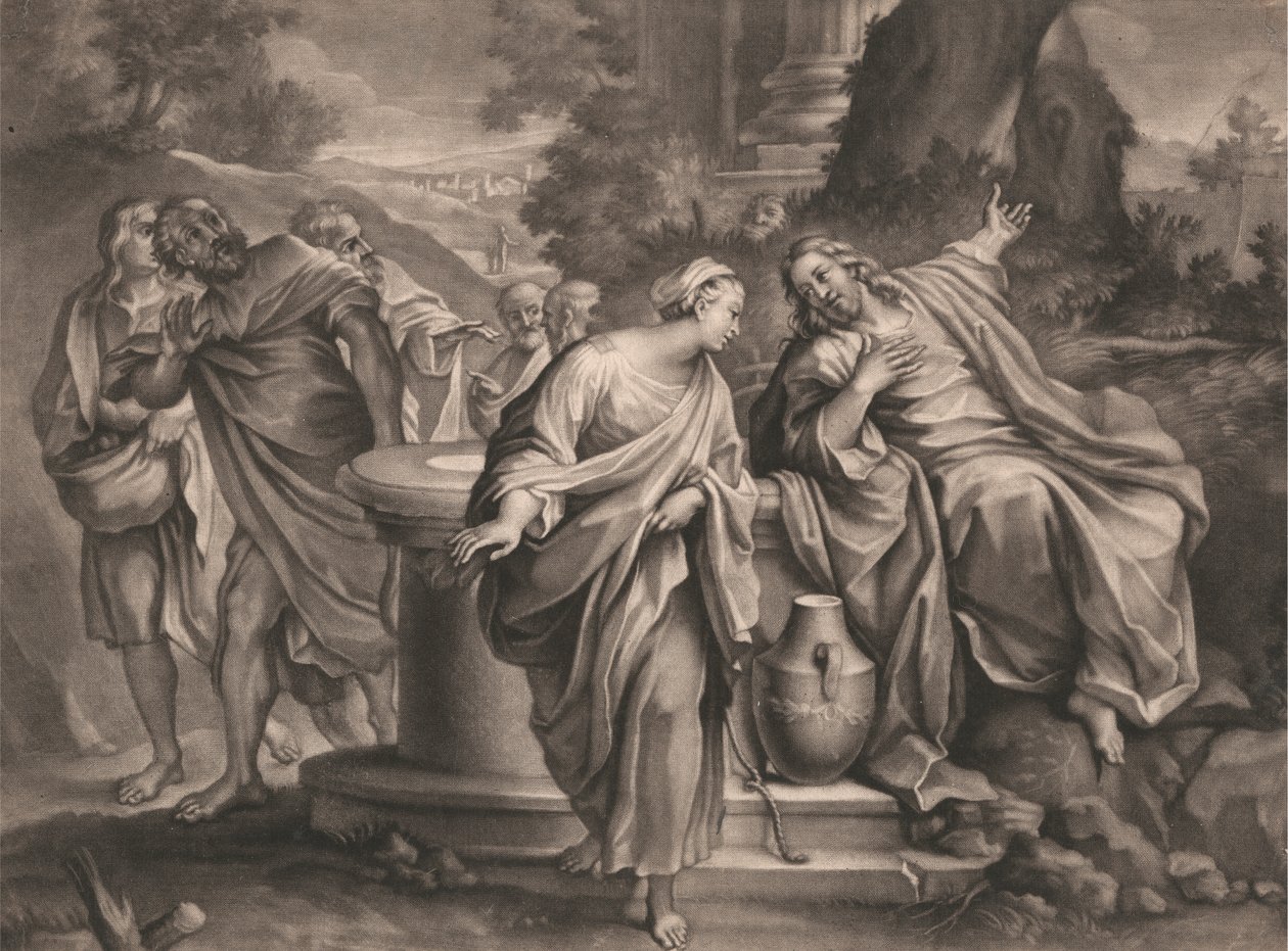 Christus und die Frau von Samaria von John Simon