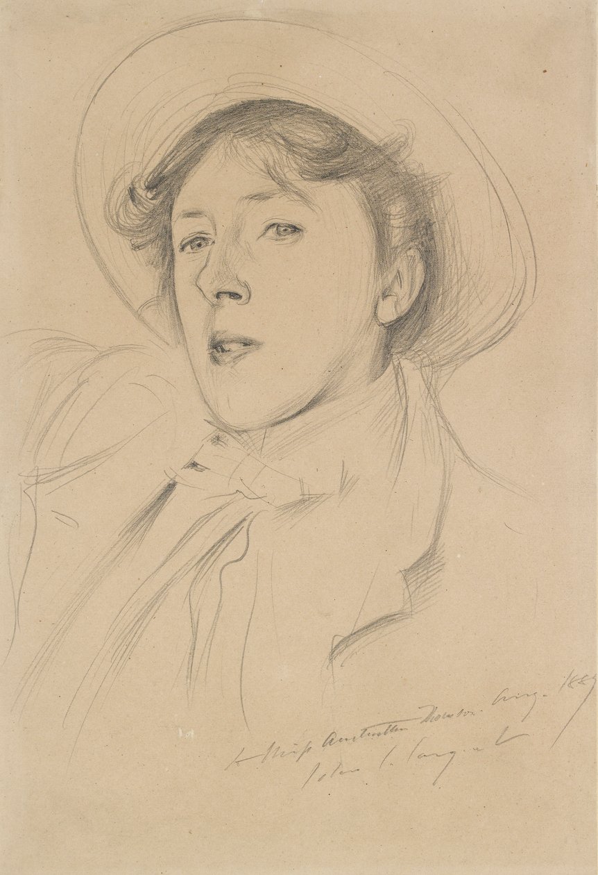 Porträt von Vernon Lee, 1889 von John Singer Sargent