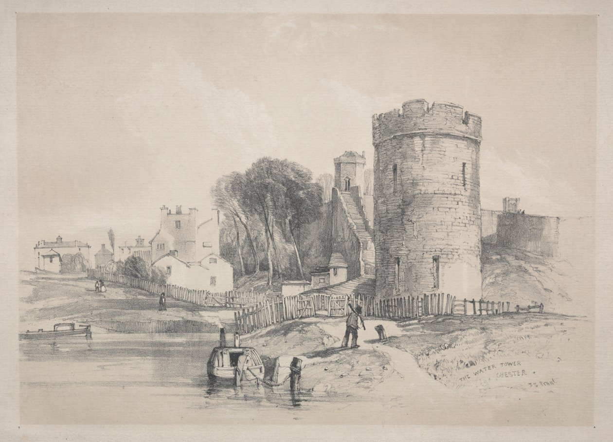 Der Wasserturm, Chester von John Skinner Prout