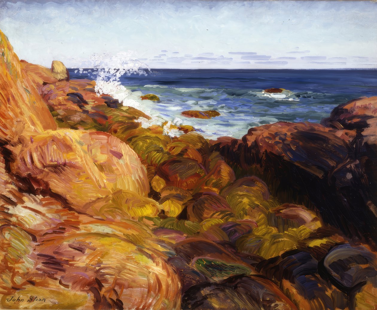 Schlucht bei Ebbe von John Sloan