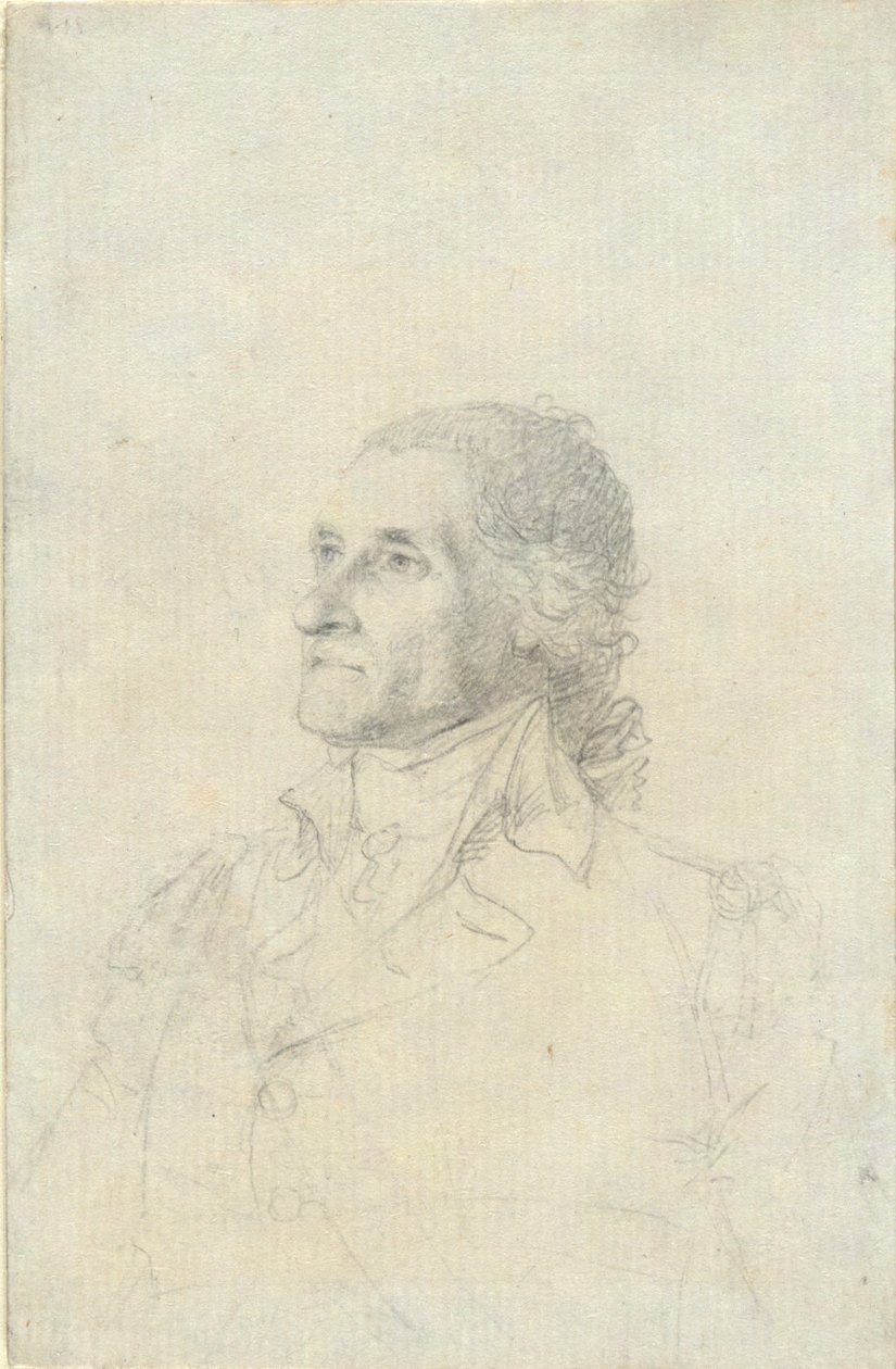 (Unbekannter Mann - möglicherweise Washington?) von John Trumbull
