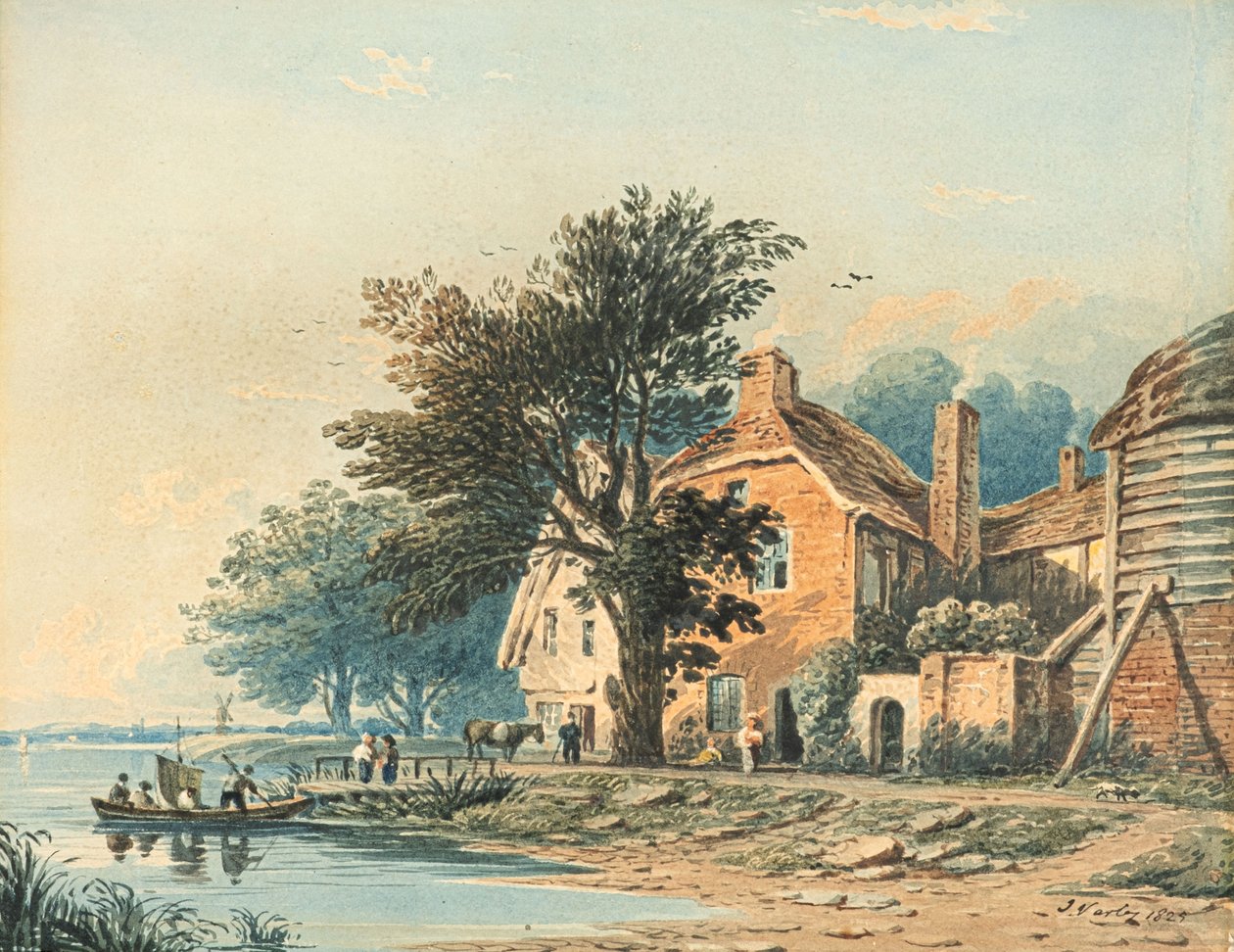 Landschaft von Millbank von John Varley