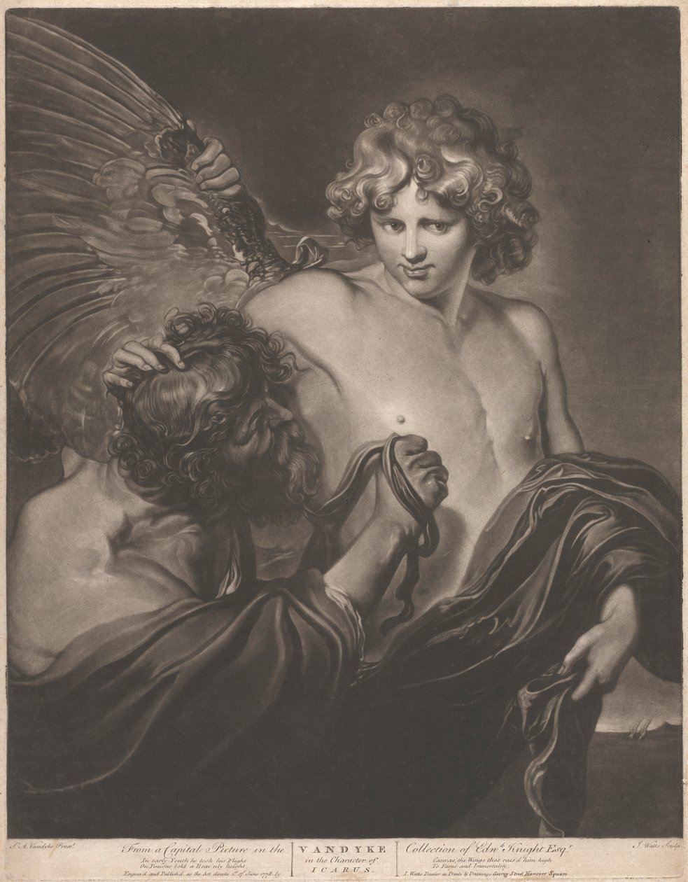 Van Dyke in der Rolle des Ikarus von John Watts