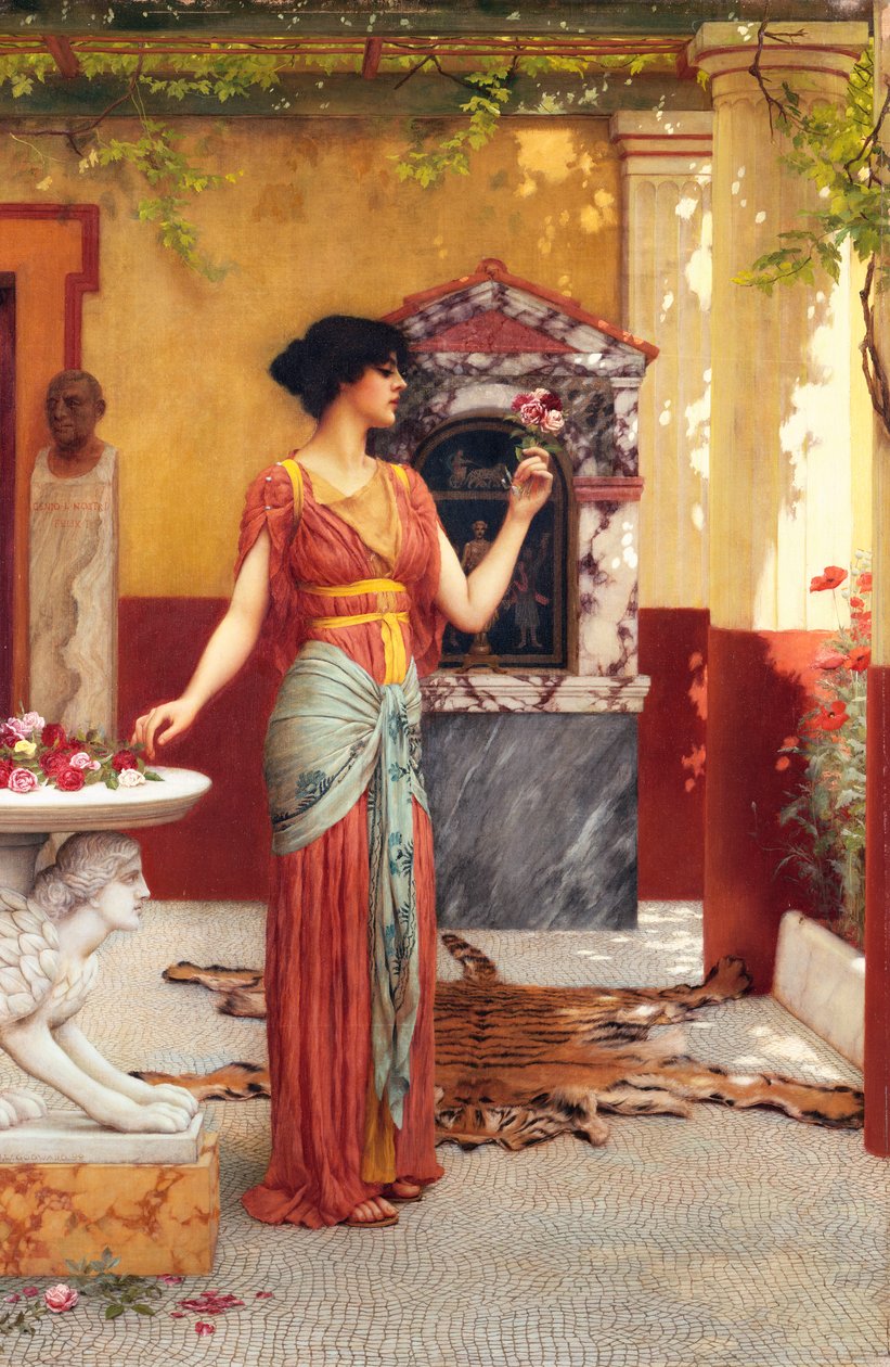 Der Blumenstrauß, 1899 von John William Godward