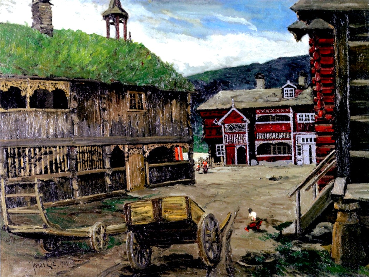 Ein norwegisches Dorf, 1909 von Jonas Lie