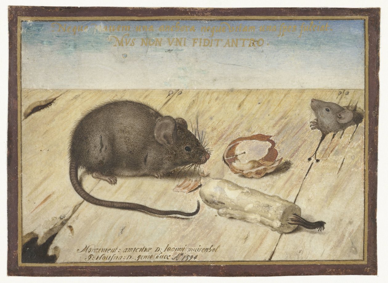 Zwei Mäuse von Joris Hoefnagel