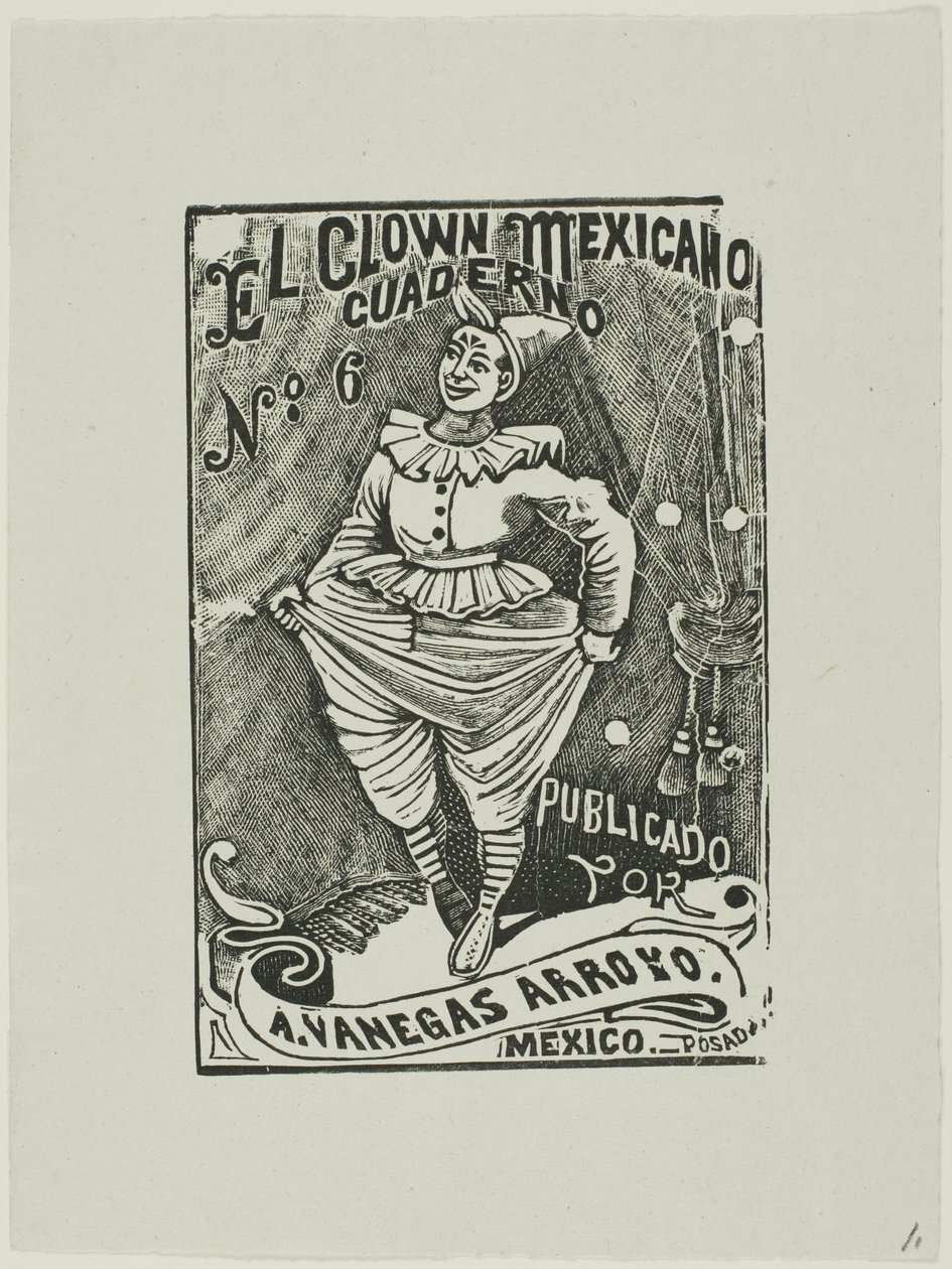 Mexikanischer Clown, Nr. 6 von José Guadalupe Posada