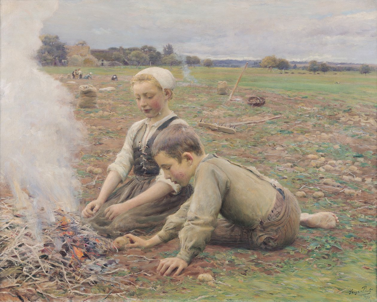 Die Kartoffelsammler, 1898 von Jose Julio de Souza Pinto