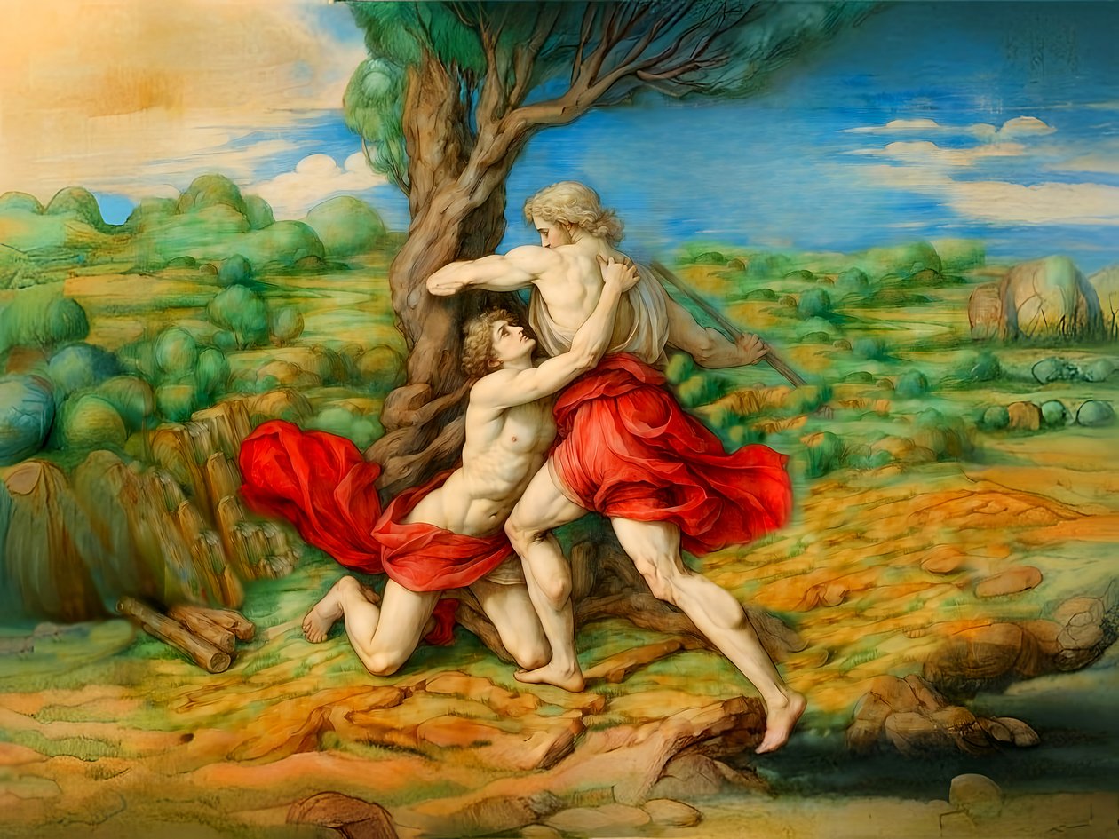A1_Genesis_13-Kain tötet Abel von Josef Johann Michel
