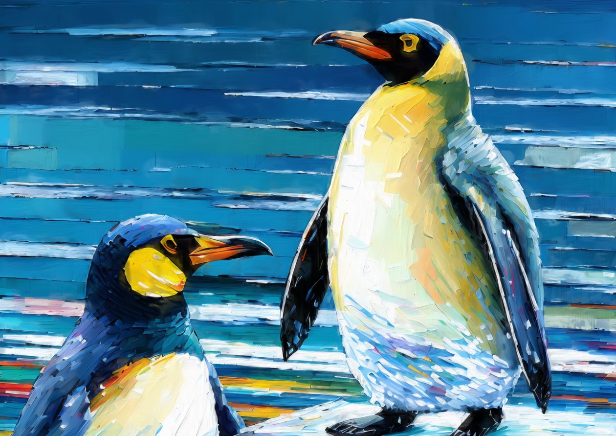 Tiere: Pinguin 3 von Josef Johann Michel