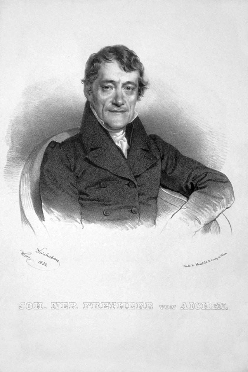 Aichen Litho von Josef Kriehuber