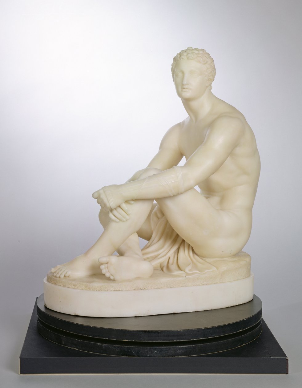 Ein griechischer Boxer wartet auf seinen Einsatz, ca. 1838 von Joseph Gott