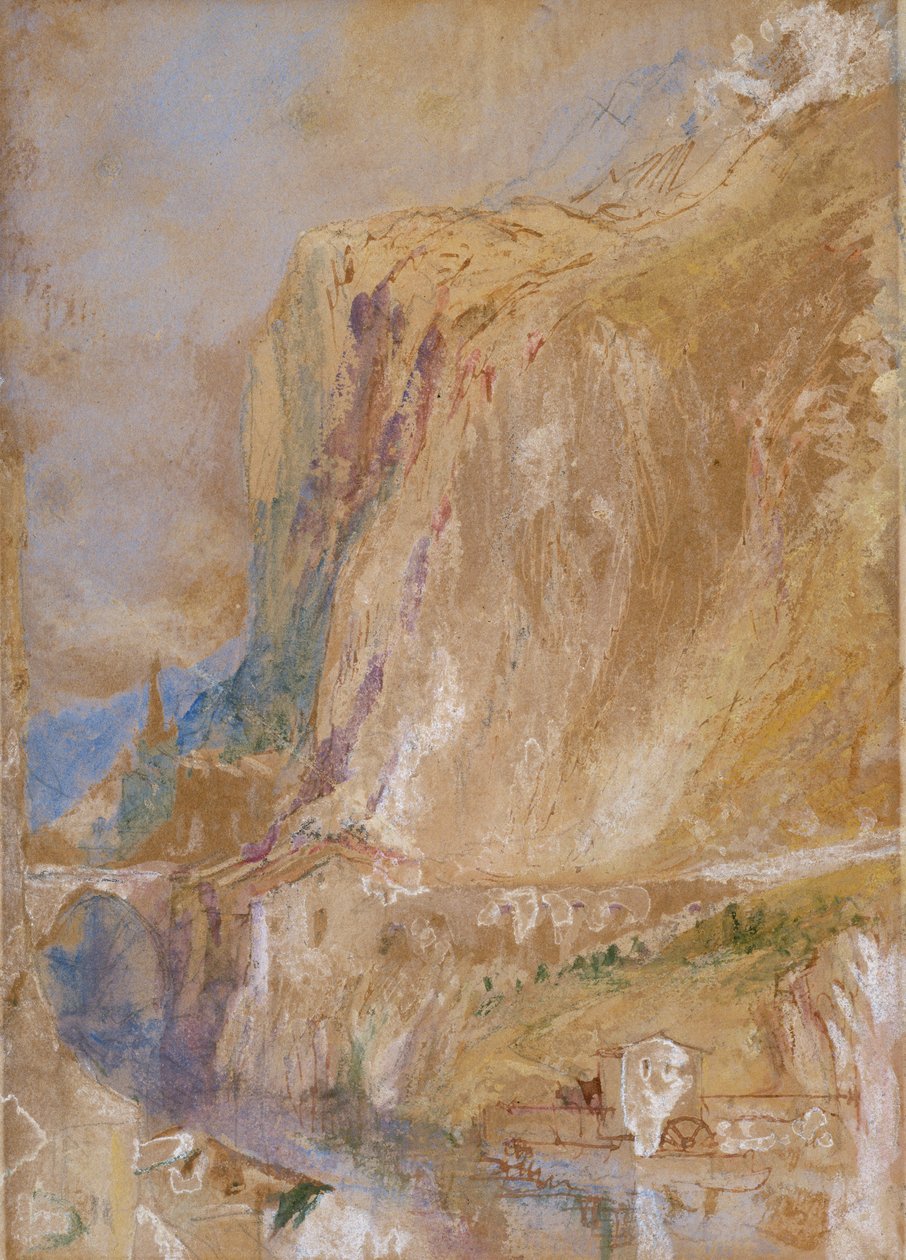 Ein Tal in den Alpen, ca. 1843 von Joseph Mallord William Turner