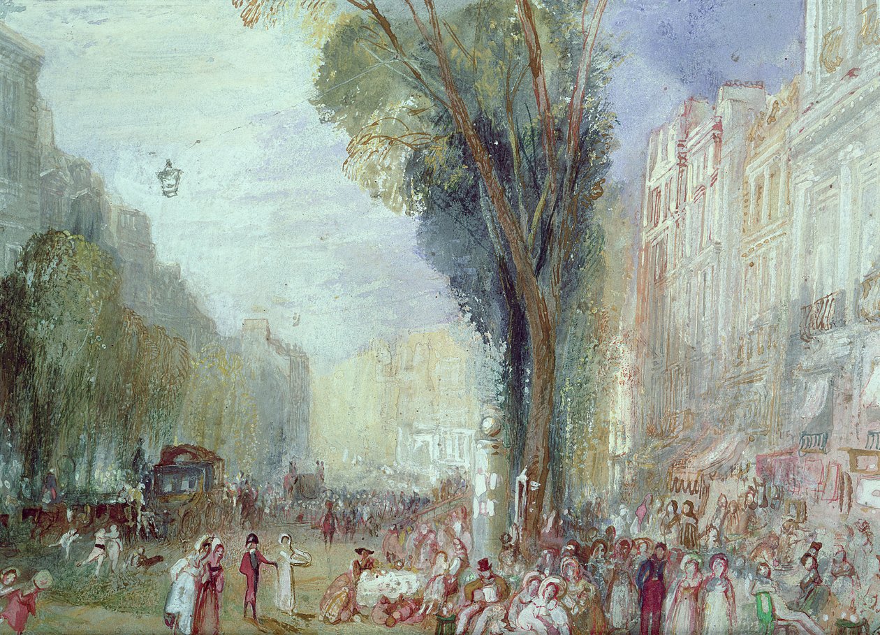 Boulevard des Italiens, Paris von Joseph Mallord William Turner