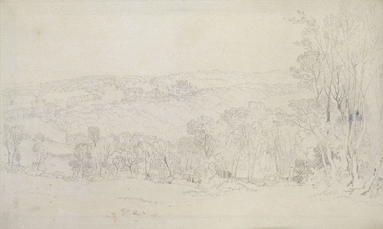 Entfernter Blick auf Lowther Castle (Parkszene), 1809 von Joseph Mallord William Turner