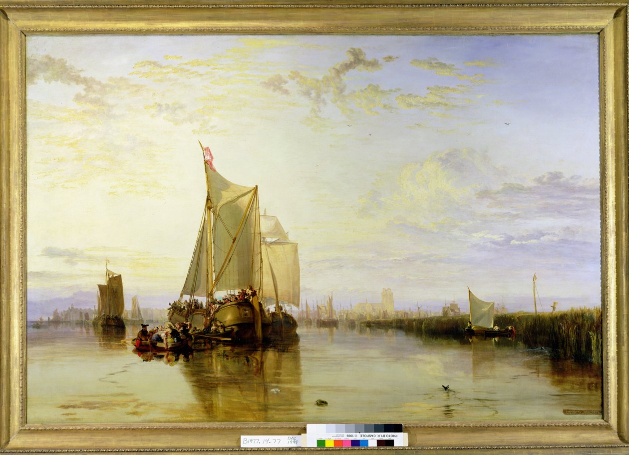 Dort oder Dordrecht: Das Dort-Paketboot aus Rotterdam bei Flaute, 1817-18 von Joseph Mallord William Turner