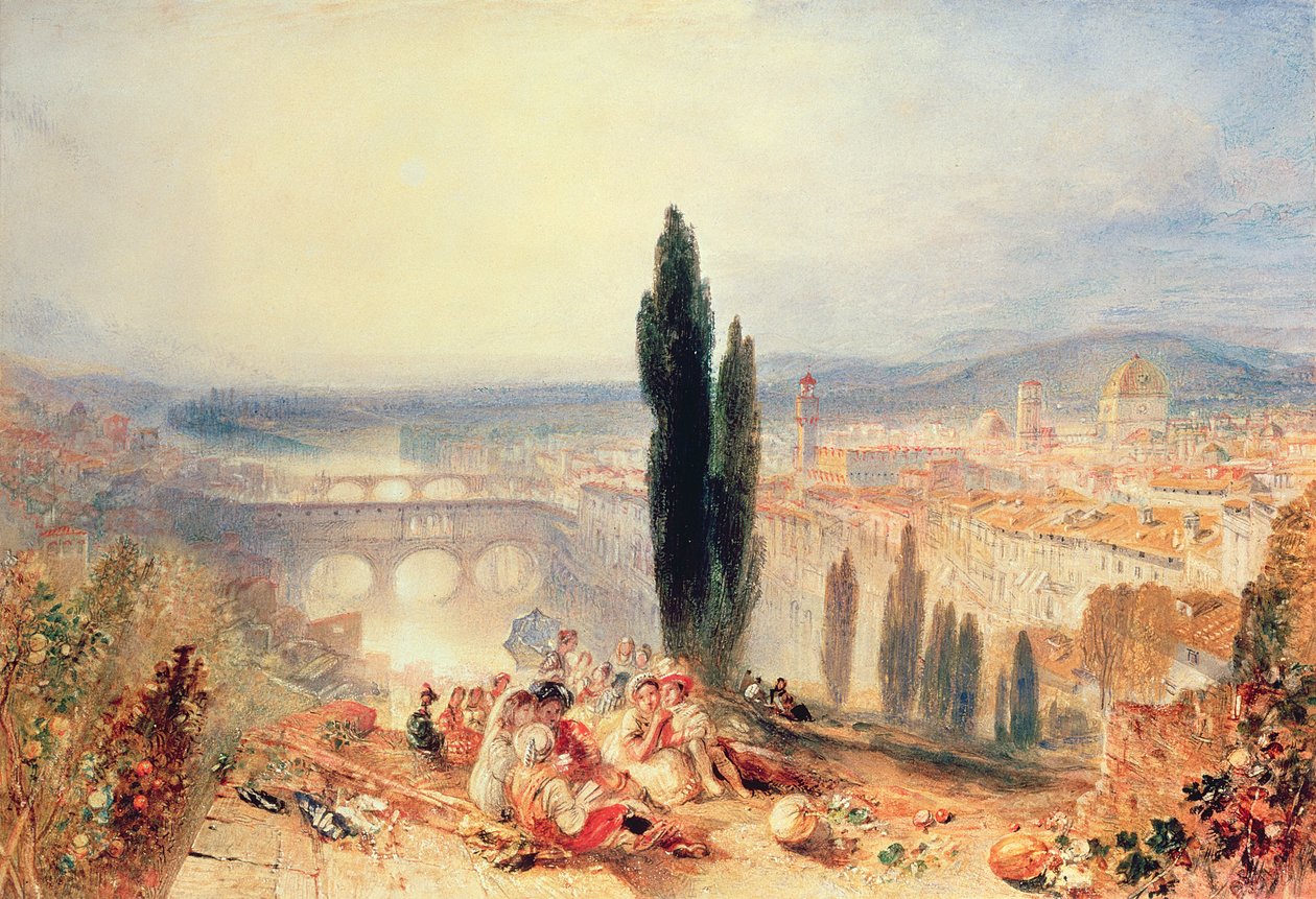 Florenz von San Miniato aus, 1828 von Joseph Mallord William Turner