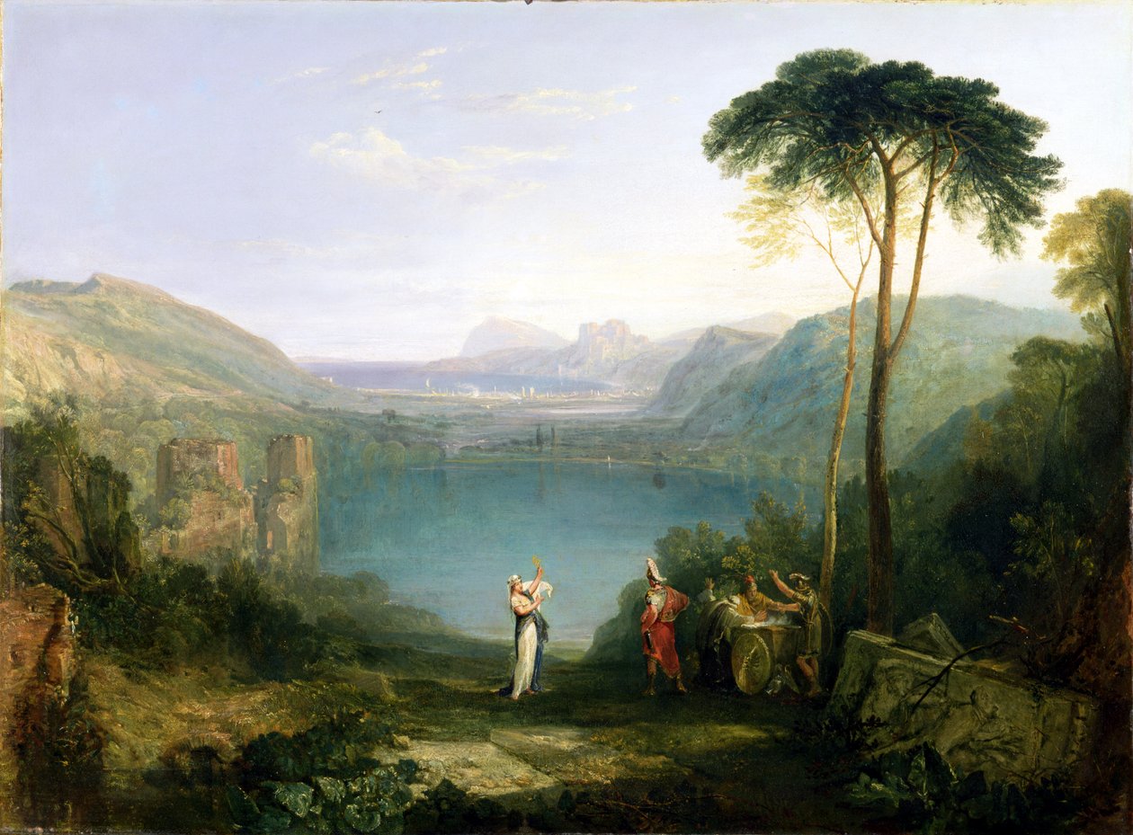 Der Avernus-See: Aeneas und die Kumanaische Sibylle, ca. 1814-5 von Joseph Mallord William Turner