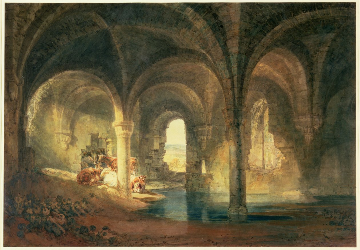Refektorium der Abtei Kirkstall, ca. 1798 von Joseph Mallord William Turner