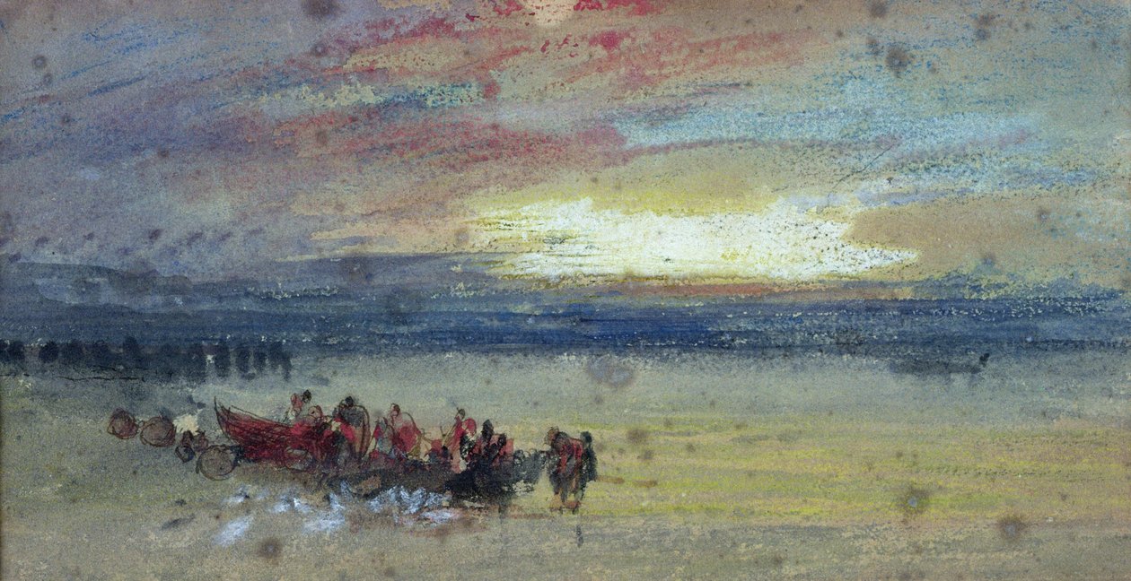 Küstenszene, Sonnenuntergang von Joseph Mallord William Turner