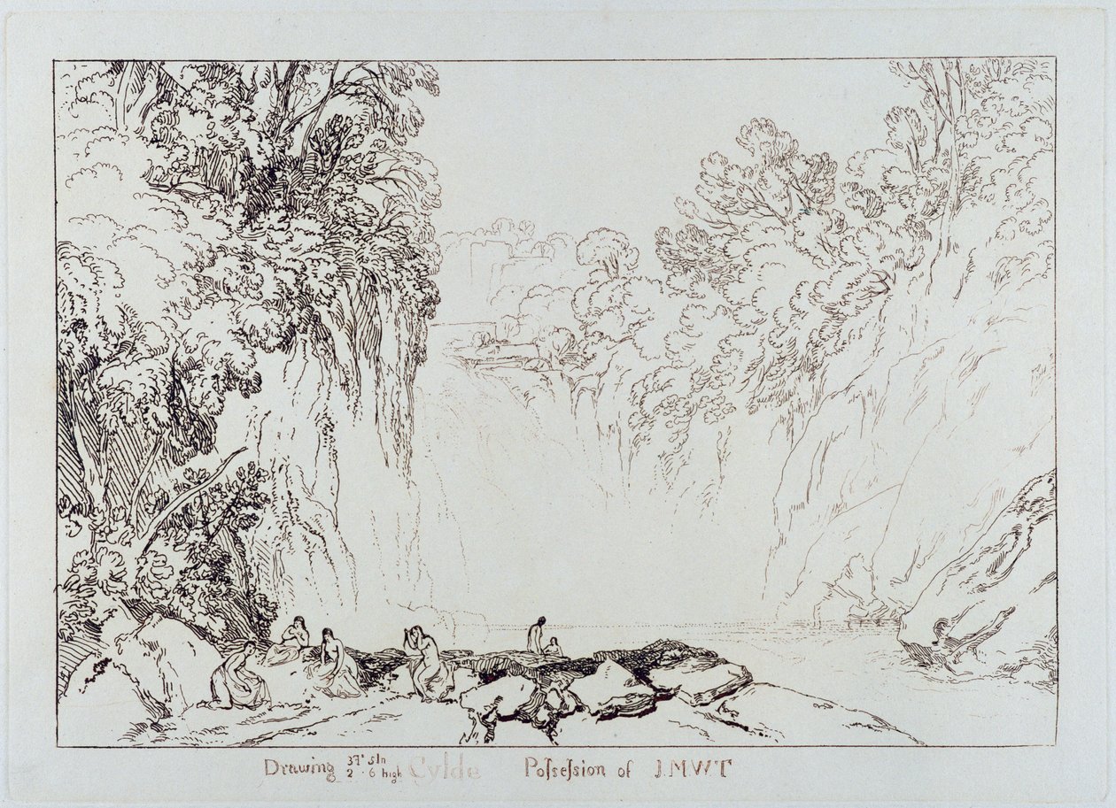 Der Fall des Clyde, graviert von Charles Turner (1773-1857) 1859-60 von Joseph Mallord William Turner