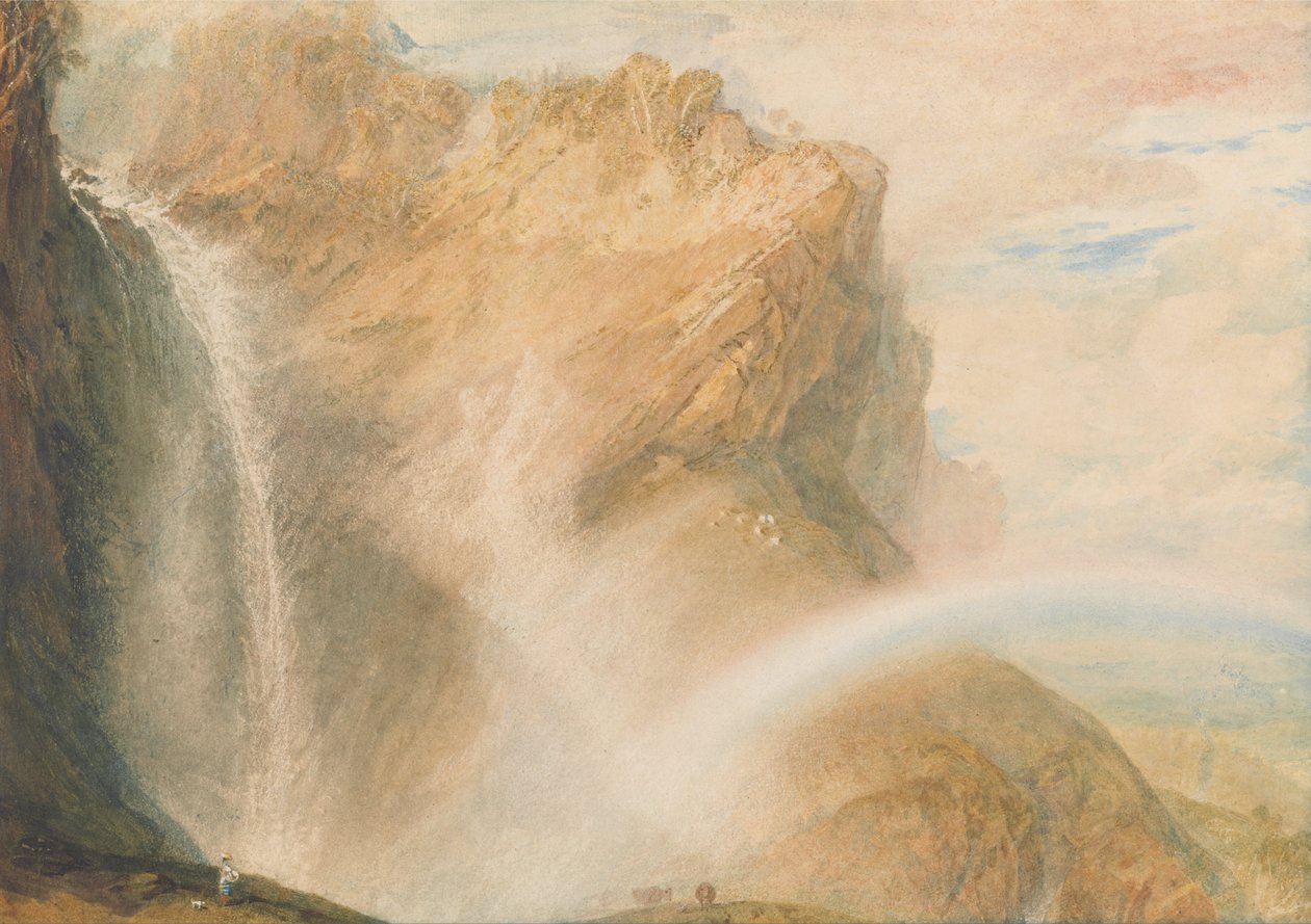 Oberer Fall des Reichenbachs - Regenbogen von Joseph Mallord William Turner