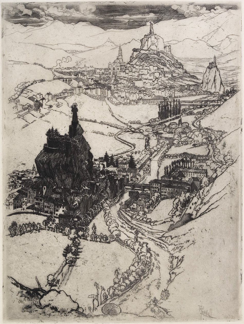 Le Puy, Dritte Platte, 1894 von Joseph Pennell