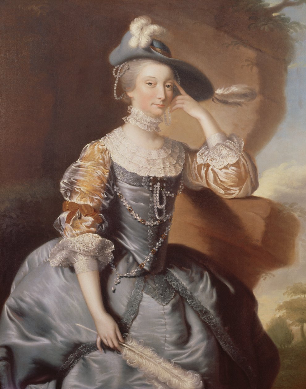 Porträt von Mrs. Anne Carver von Joseph Wright of Derby