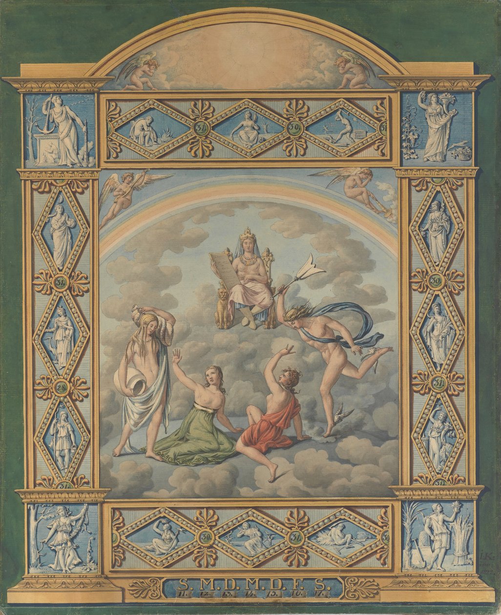 Wochenkalender von Joseph Anton Koch
