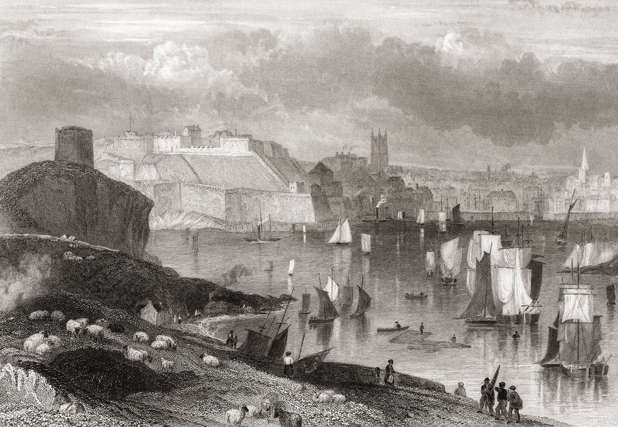 Plymouth, Devon, gesehen von Mount Batten von Joseph Brown