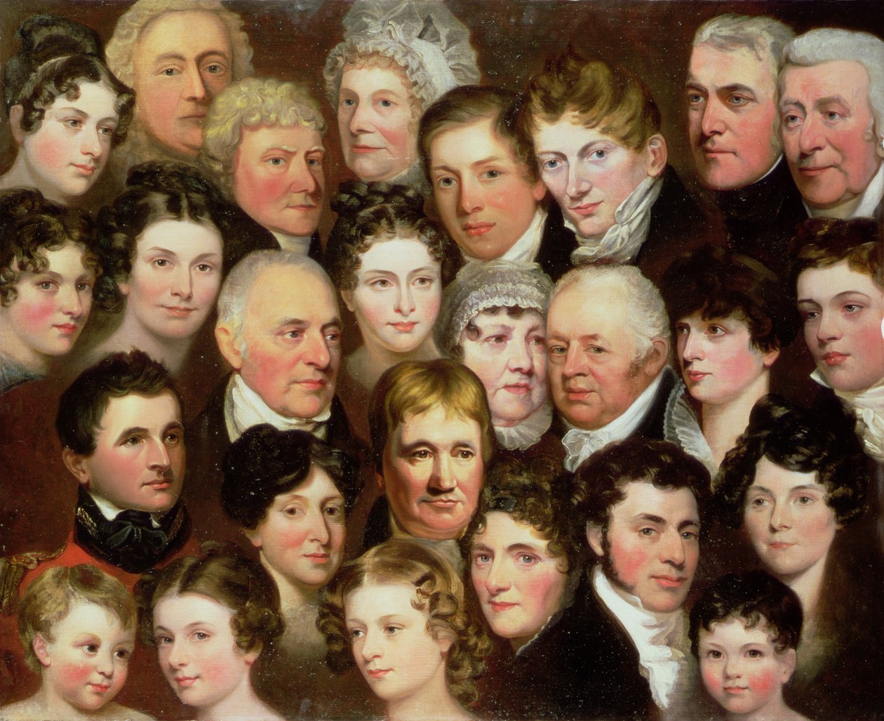 Die Familie Harvey aus Norwich, ca. 1820 von Joseph Clover