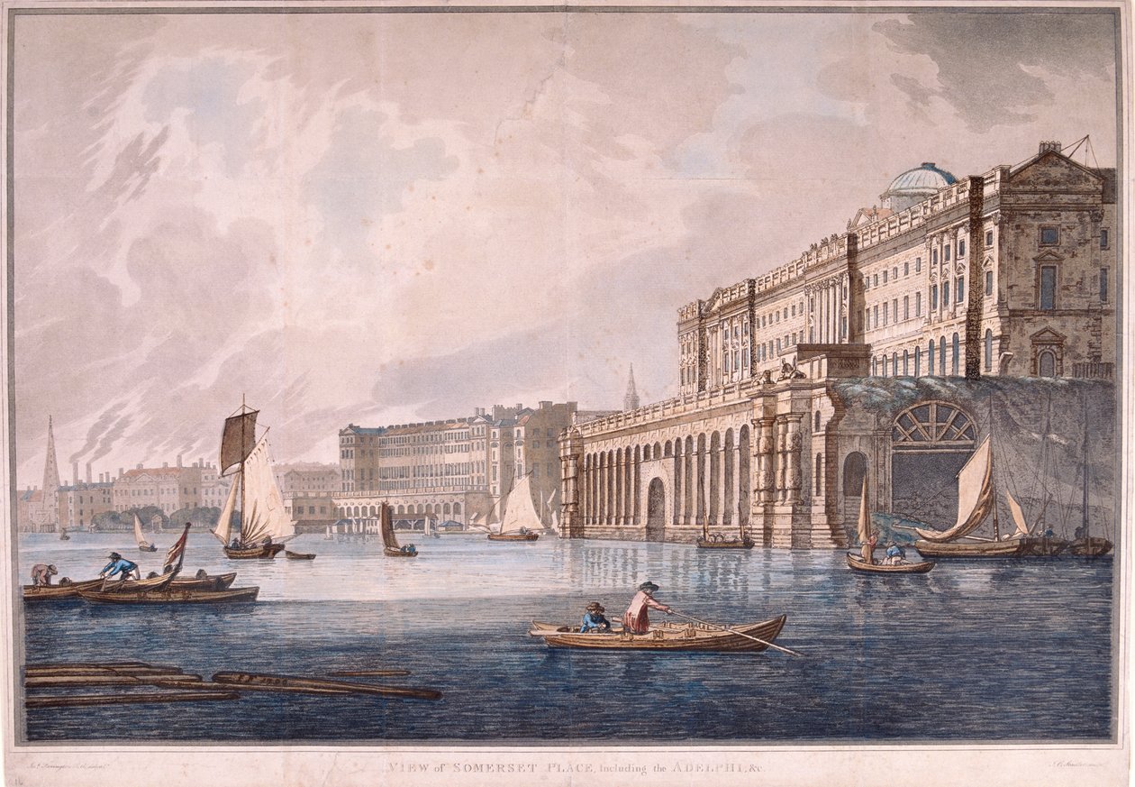 Somerset House, London, 1791 von Joseph Constantine Stadler