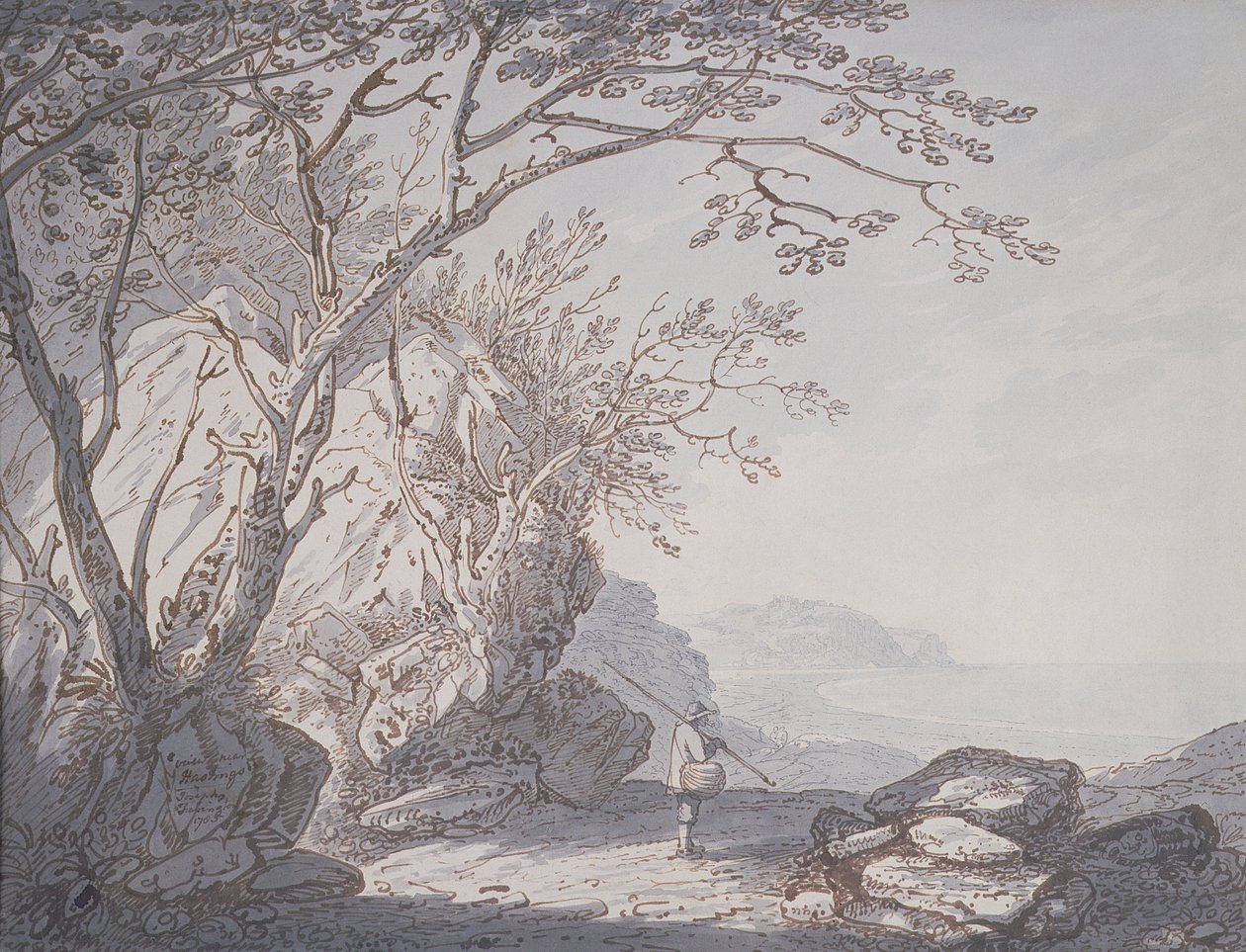 Ansicht in der Nähe von Hastings, Sussex von Joseph Farington