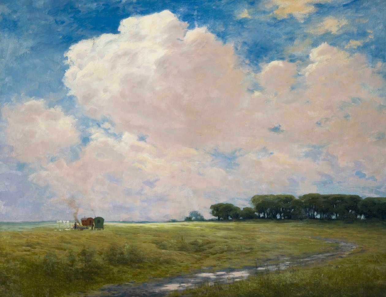 Zigeunerlager auf dem Curragh von Joseph Malachy Kavanagh