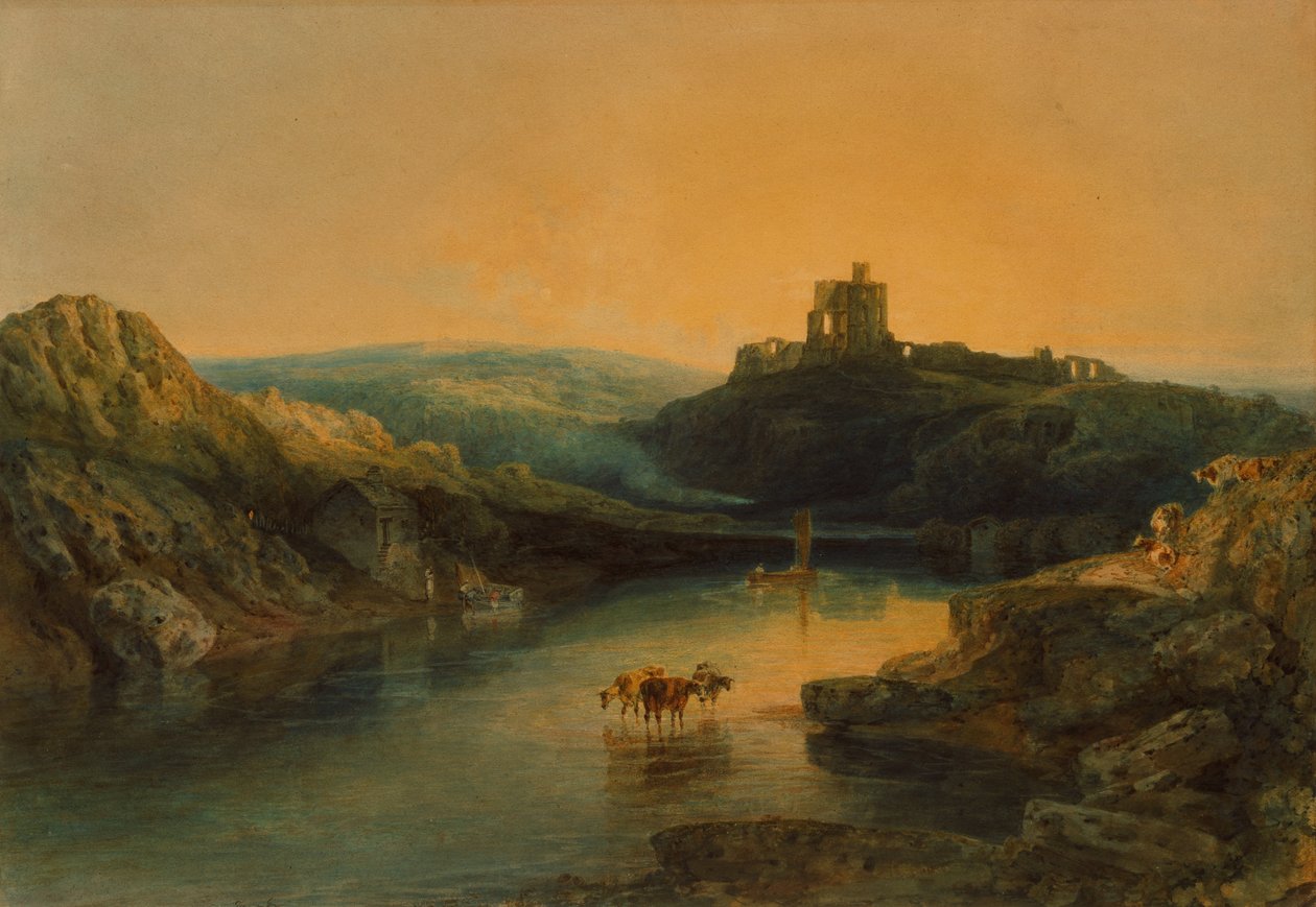 Norham Castle: Morgen, ca. 1797 von Joseph Mallord William Turner