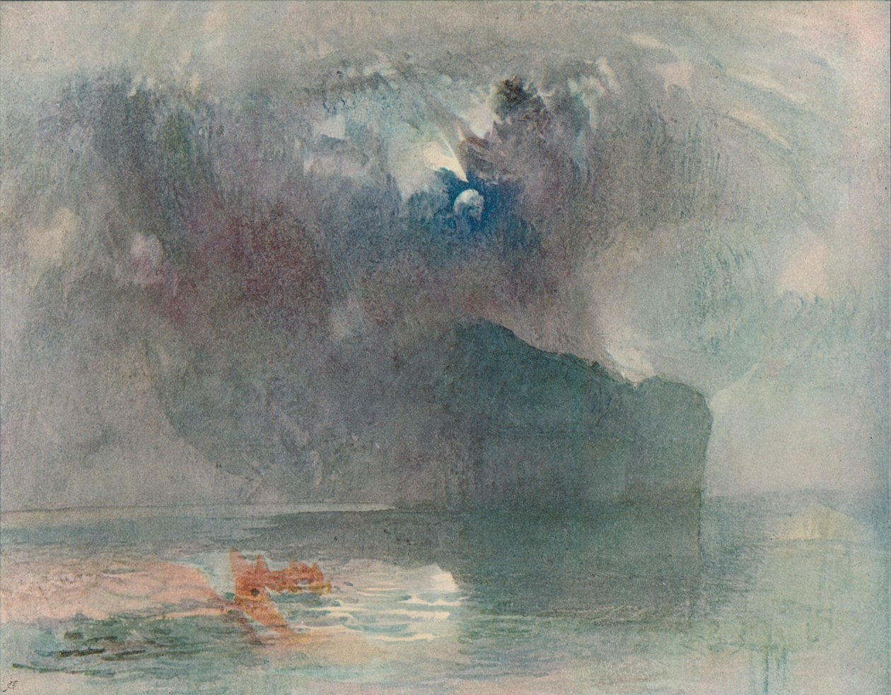 Der Seelisberg: Mondschein, 1909 von Joseph Mallord William Turner
