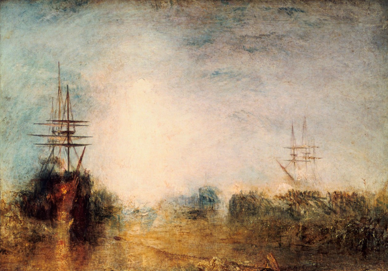 Walfänger kochen Blubber, im Eis gefangen, versuchen sich zu befreien, 1846 von Joseph Mallord William Turner