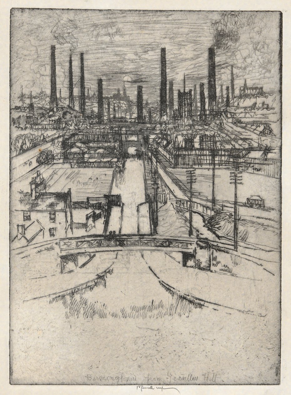 Birmingham von Granlley Hill von Joseph Pennell
