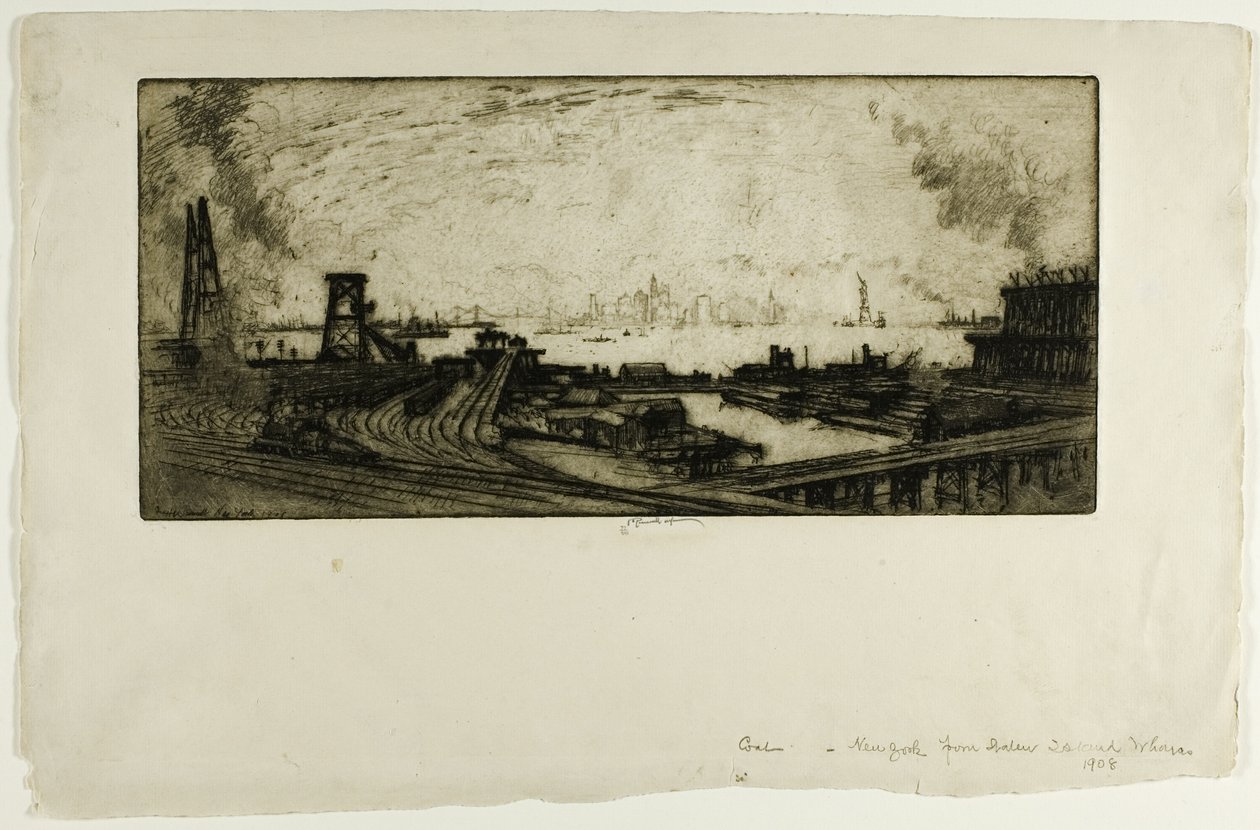 Kohlekais, Staten Island, Nr. II von Joseph Pennell