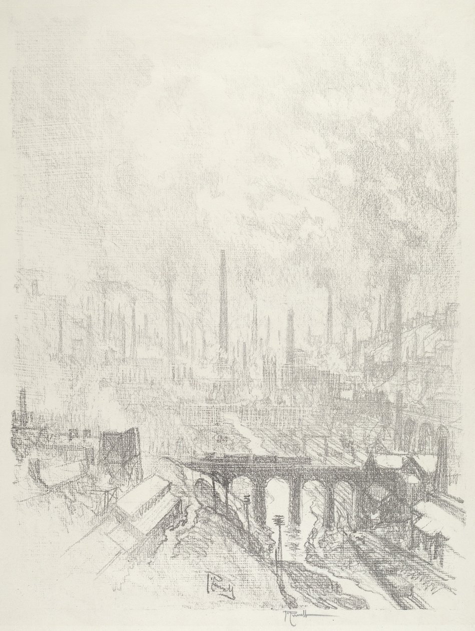 Munitionsstadt, Nr. I, 1916 von Joseph Pennell