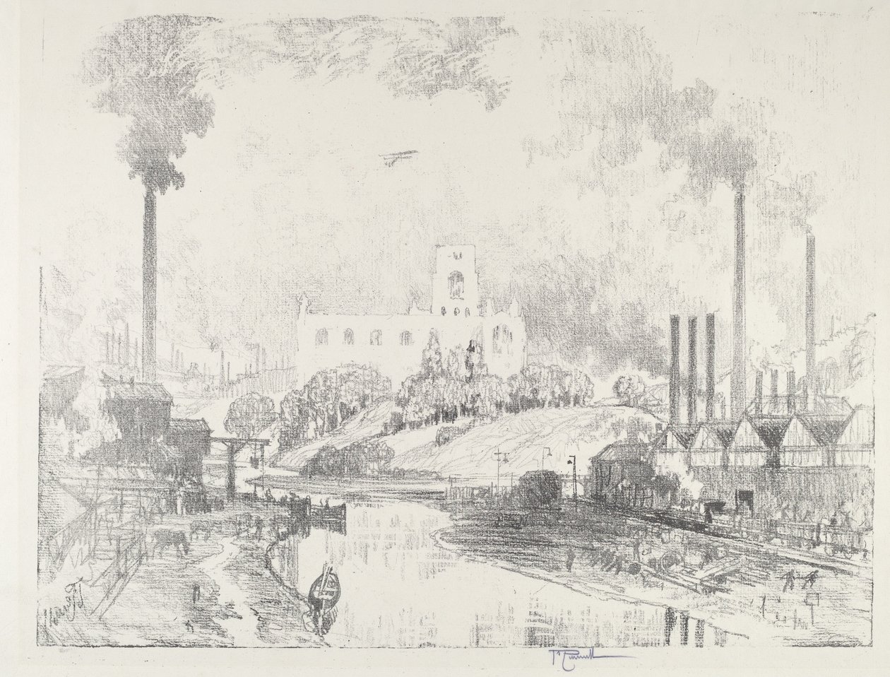 Frieden und Krieg, 1916 von Joseph Pennell