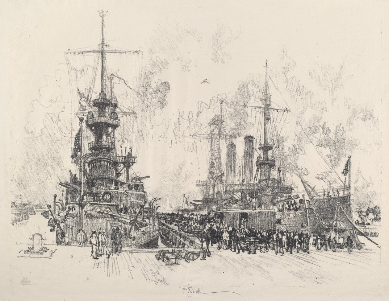Wieder einsatzbereit, 1917 von Joseph Pennell