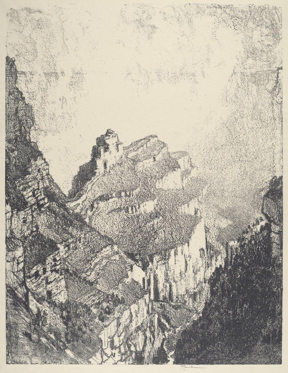 Straße zur Weißen Stadt, Nr. II, 1912 von Joseph Pennell