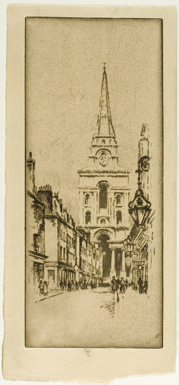 Spitalfields Kirche von Joseph Pennell